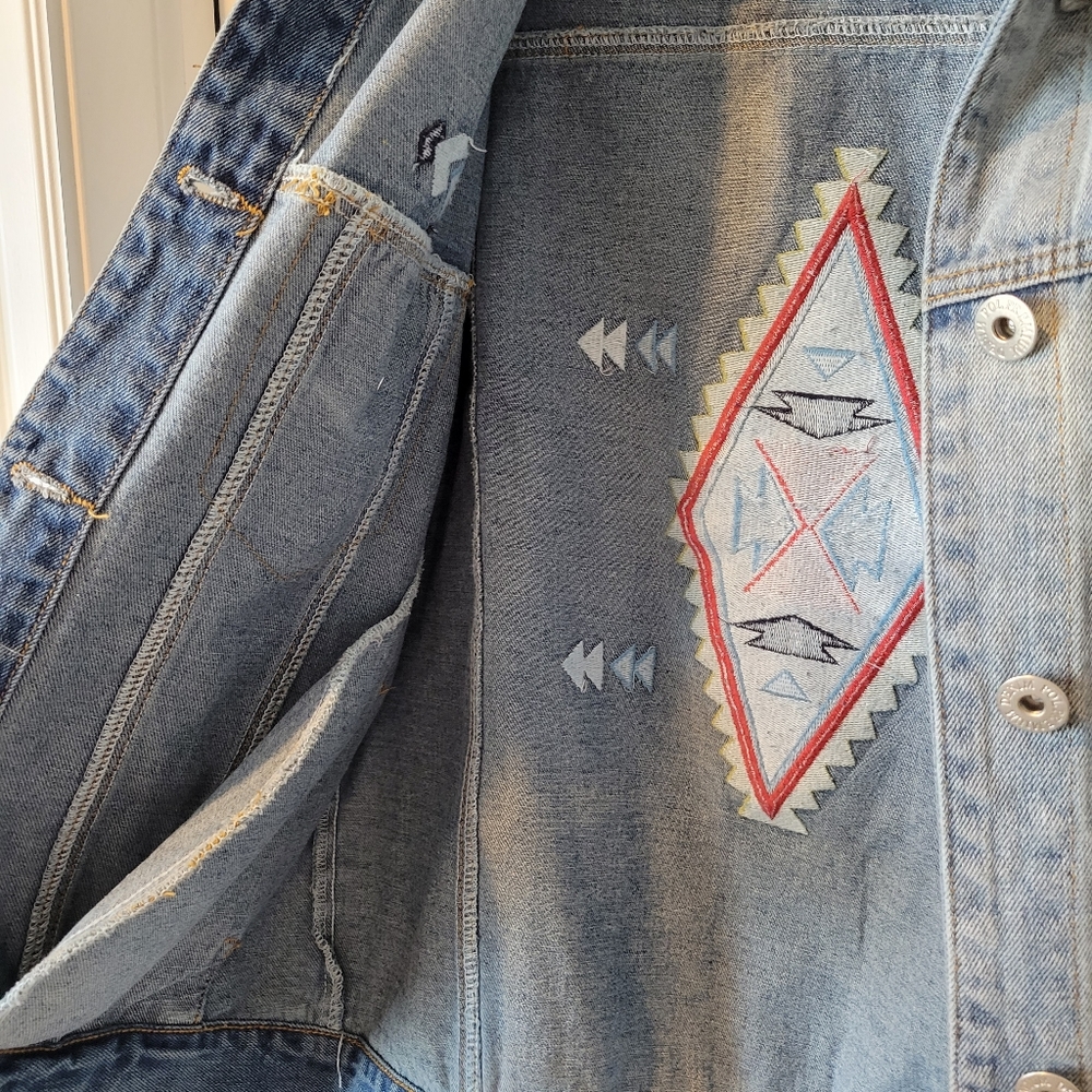 Embroidered Denim Jacket - Picture 11 of 16